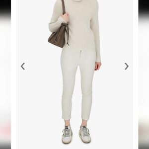 Nili Lotan Tel Aviv Chalk Stretch Cotton Pant $325 Size 4